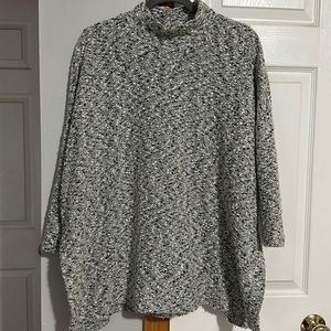 Lou & Grey Speckle Mock Neck Tunic Size M